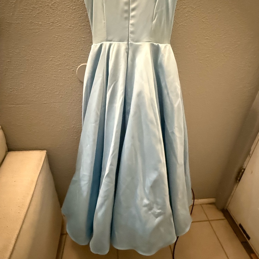 House of CB Mademoiselle Bustier stretch satin midi dress - Picture 9 of 10